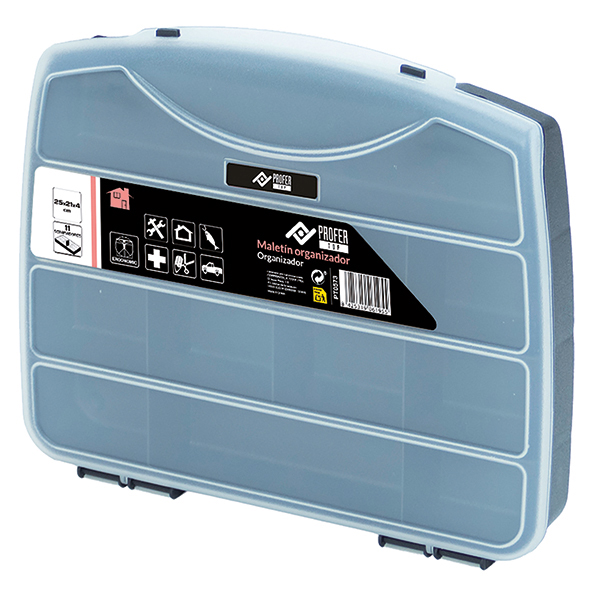 MALETIN ORGANIZADOR 11 SEPARAD PT0573 PROFER TOP 25X21X4 CM