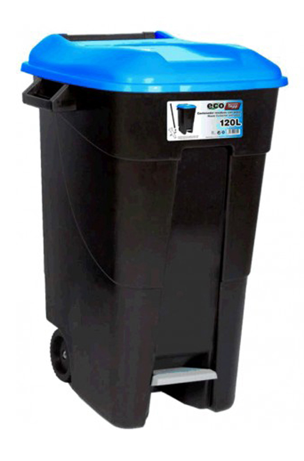 CONTENEDOR PEDAL/RUEDA T AZUL 423024 TAYG 120 L