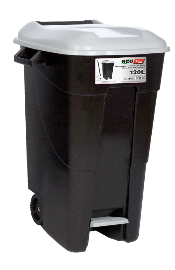 CONTENEDOR PEDAL/RUEDA T GRIS 423000 TAYG 120 L