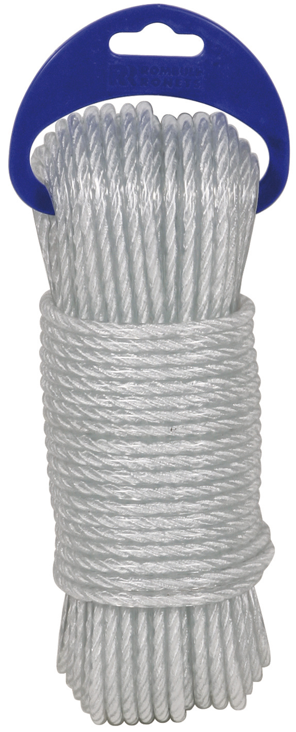 CUERDA CABLEADA PE PLASTIF 4C 5MM BLANCO PH1474 PROFER HOME 15 M