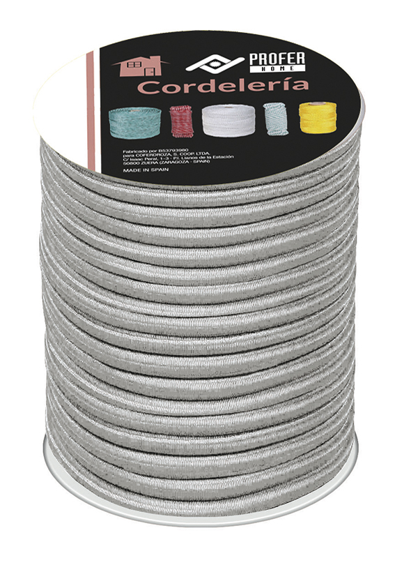 CUERDA ELASTICA PES 6MM BLAN PH1352 PROFER HOME 25 M