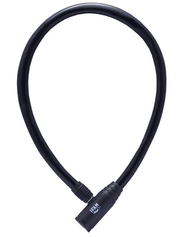 CANDADO CABLE BICI JUNIOR NEGR 000301N IFAM 60 CM