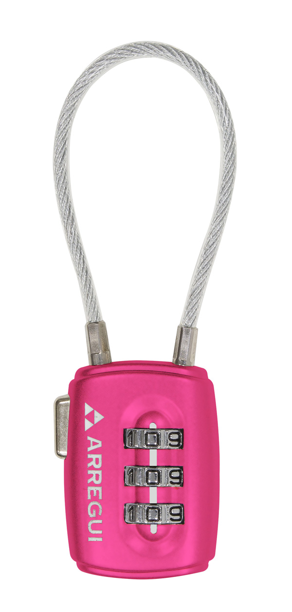 CANDADO COMBINACION FLEXI ROSA A1313110 ARREGUI 30 MM