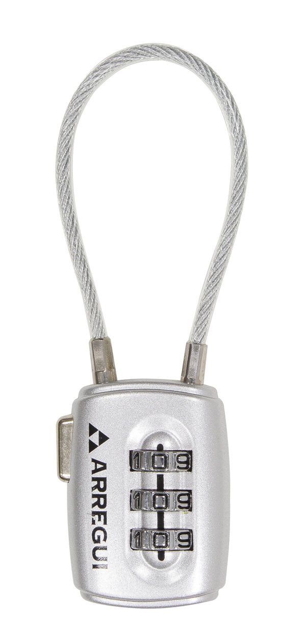 CANDADO COMBINACION FLEXI GRIS A1313111 ARREGUI 30 MM