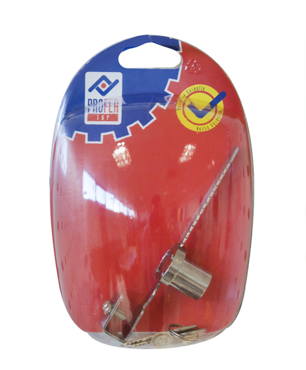 CERRADURA CORREDERA VITRINA 1P PT0748 PROFER TOP 120 MM