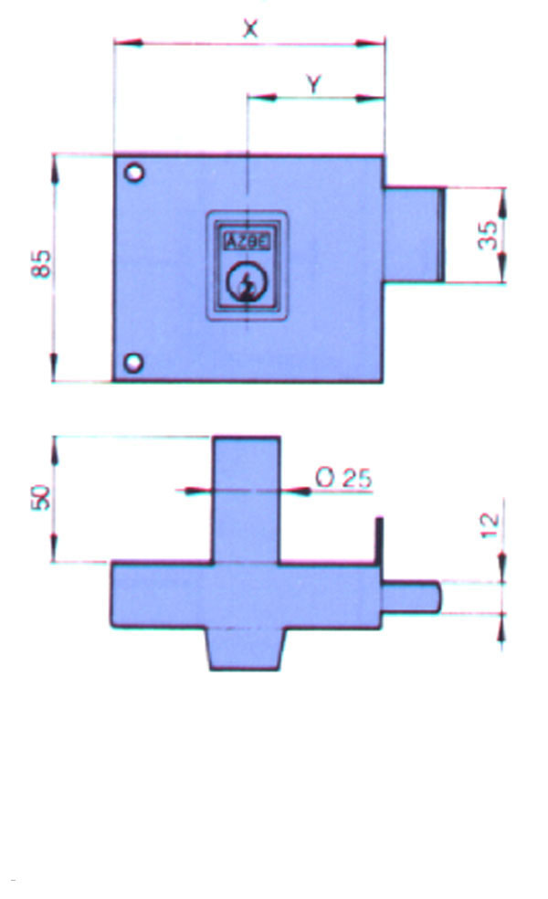 CERRADURA SOBREPONER IZDA 124 HN AZBE 100 I