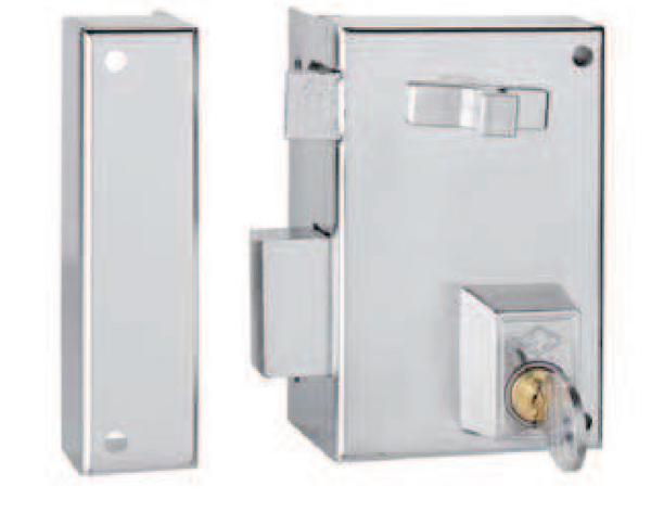 CERRADURA SOBREP IZDA ESMAL 56A70I/1 CVL 70 MM