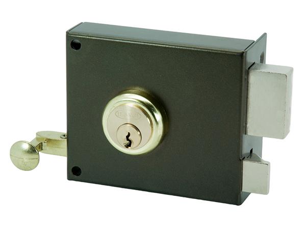 CERRADURA SOBREP IZQ ESMAL EURO 125A-HE08IP ILARGI 80 MM