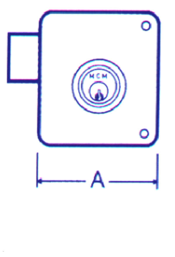 CERRADURA SOBREP PINT DCHA 2524P MCM 100 D