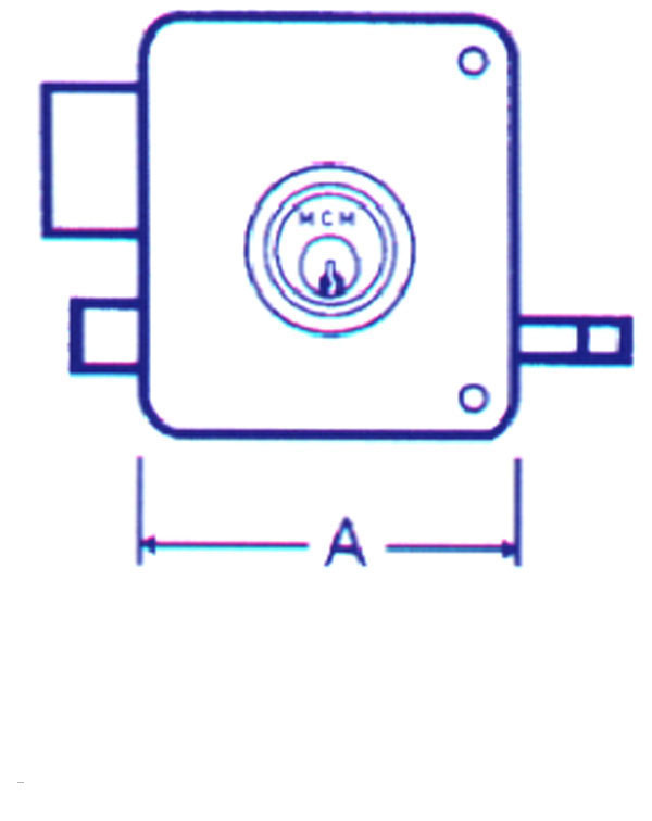 CERRADURA SOBREP PINT DCHA 2525/PR MCM 100 D