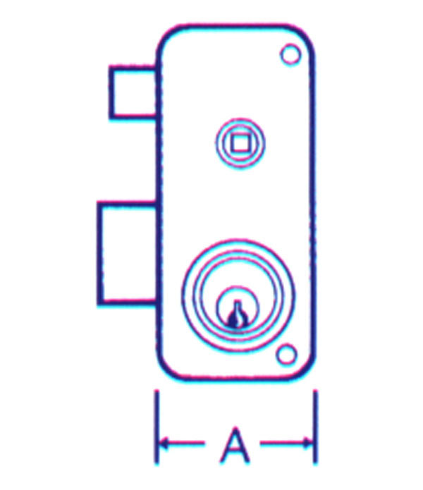 CERRADURA SOBREPONER DCHA 2556/BPR MCM 70 D