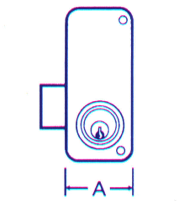 CERRADURA SOBREPONER DCHA 2556/CPR MCM 70 D