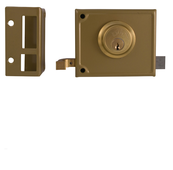 CERRADURA SOPREPONER DCHA 12-10 DORAD JIS 100