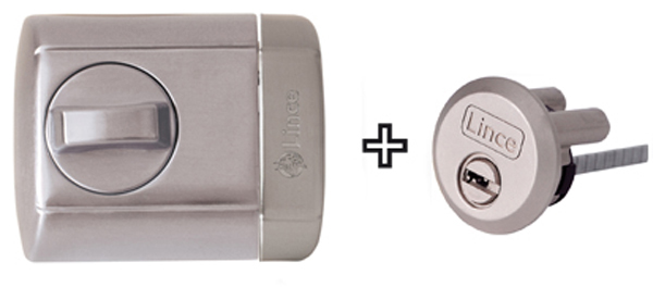 CERRADURA SOBREP POMO SEG NQ 4930-HC LINCE 75 MM