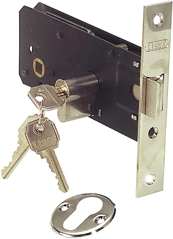 CERRADURA EMBUTIR INOX 555770 LINCE 70 MM