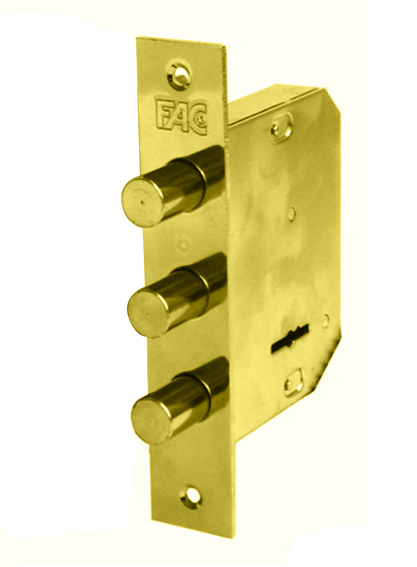 CERRADURA EMBUTIR LATON GORJAS 480-B FAC -