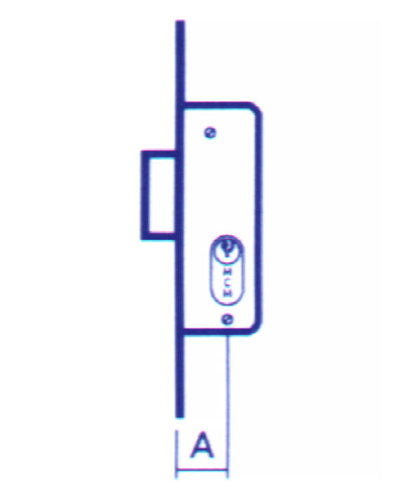 CERRADURA EMBUTIR P/ METALICA 1549-21 MCM -