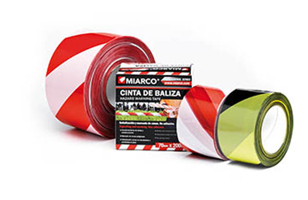 CINTA SEÑALIZACION G BLANCO/ROJO 6579 MIARCO 10CMX200 M