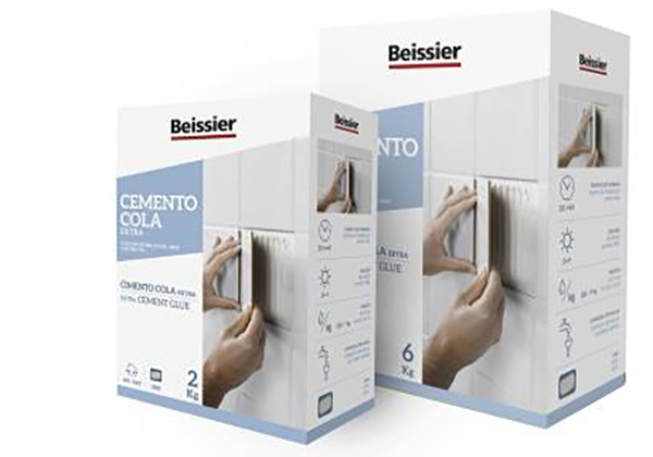 CEMENTO COLA PORCELANICO C1 EXTRA BLANCO 623 BEISSIER 2 KG