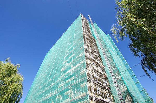 MALLA PROTECC FACHADA VERDE 700237 SEIPROTEC 6X10 M