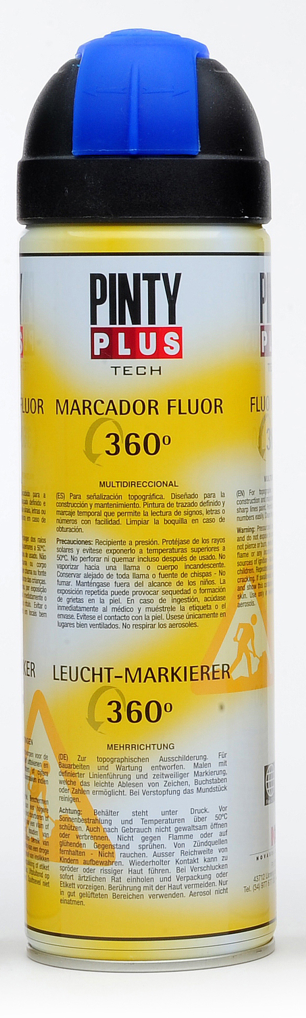 MARCADOR TOPOGRAF AZUL 360 252 NOVASOL 500 ML