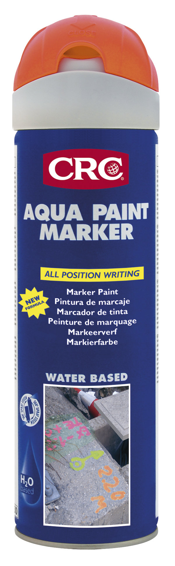 MARCADOR AQUA PAINT NARANJA 30011-AA CRC 500 ML