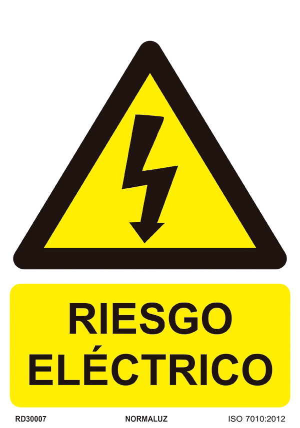 SEÑAL RIESGO ELECTRICO PVC RD30007 NORMALUZ 210X300MM