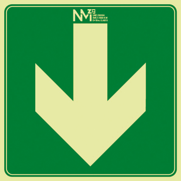 SEÑAL FLECHA BIDIRECCION DCHA E IZQ PVC CLASE B B10100 NORMALUZ 100X40X120