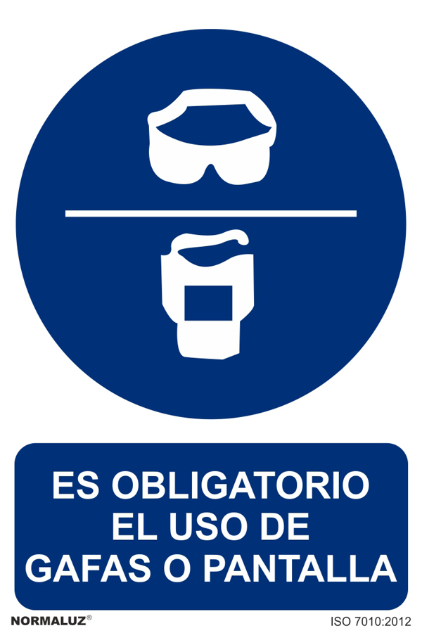 USO OBLIGATORIO GAFA /PANTALLA RD20618 NORMALUZ 200X300 MM