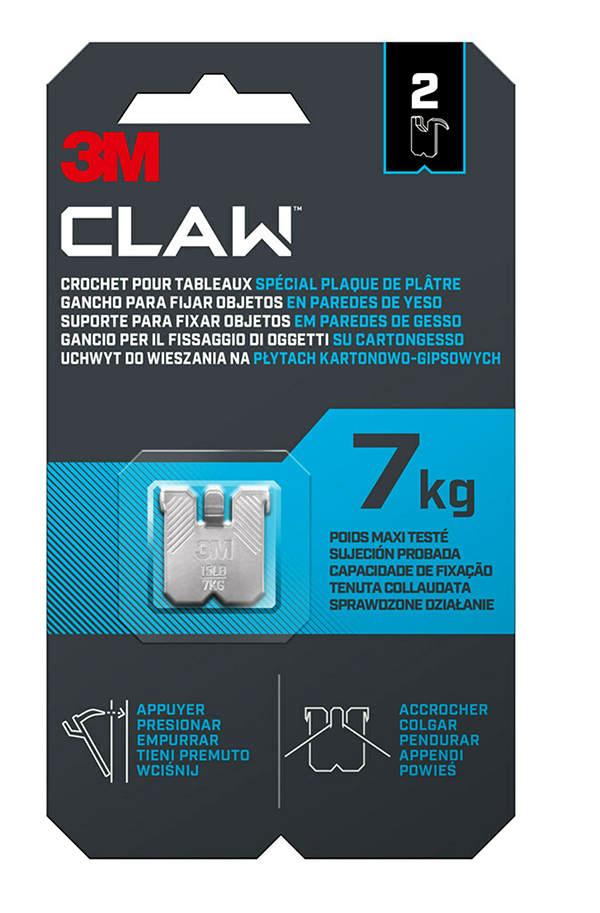 CUELGACUADRO S/CLAVO PLADUR 2 PZS 3PH7-2WMR 3M 7KG