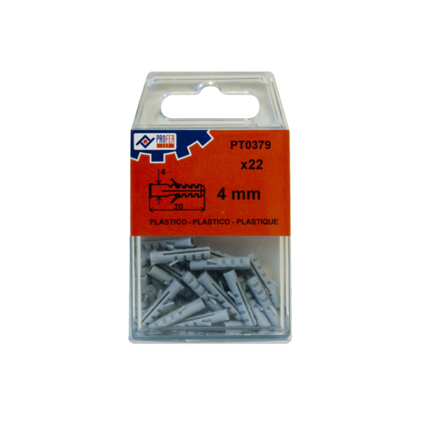 TACO POLIETILENO C/4 PZS 48412-PT0383 PROFER TOP 10 MM