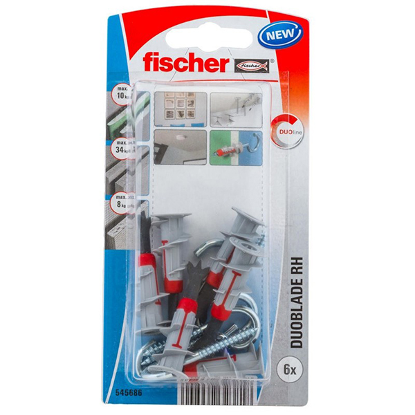 TACO DUOBLADE+GANCHO RH-6K 6U 545686 FISCHER -