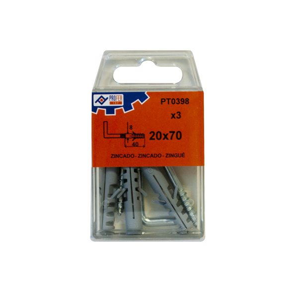 TACO + ESCARPIA ZN 8/20X70 C/3 48427-PT0398 PROFER TOP -