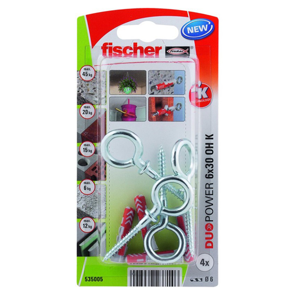 TACO DUOPOWER+HEMBRILLA 4UD 535005 FISCHER 6X30 MM