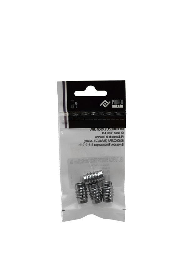 TUERCA EMBUTIR ZN BL4 PT1918 PROFER TOP 8X12X20