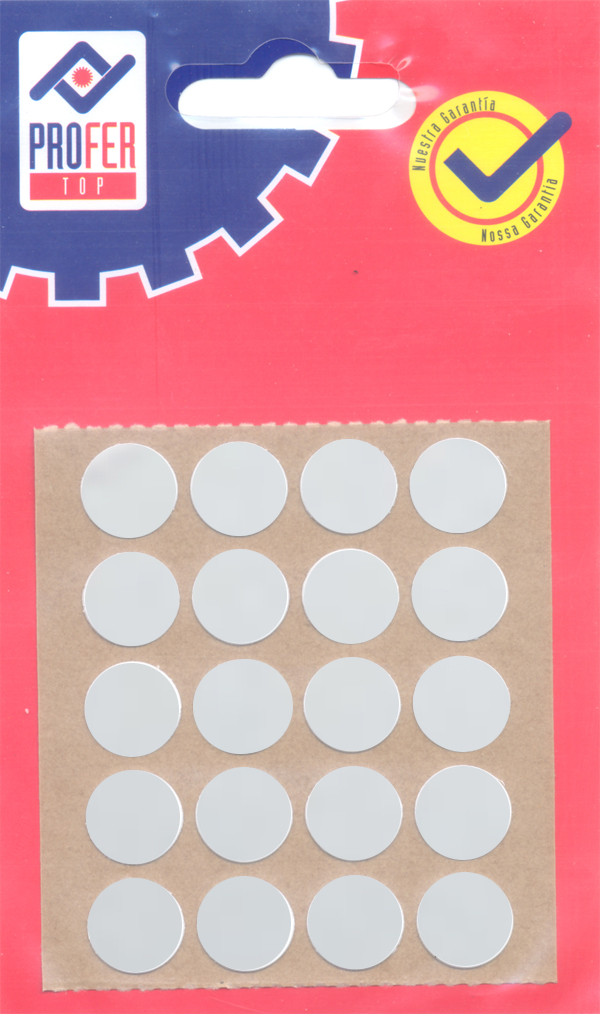 TAPON ADHESIVO GRIS BL 20 PZ PT0713 PROFER TOP 13 MM