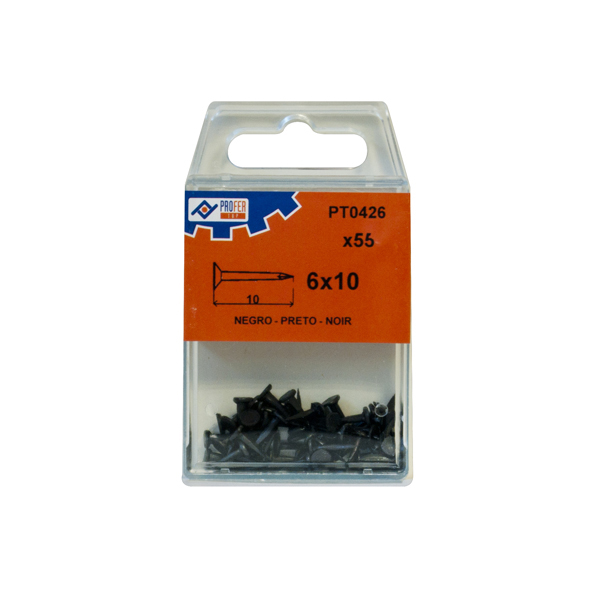 TACHUELA NEGRA C/40 PZS 48457-PT0428 PROFER TOP 10X14