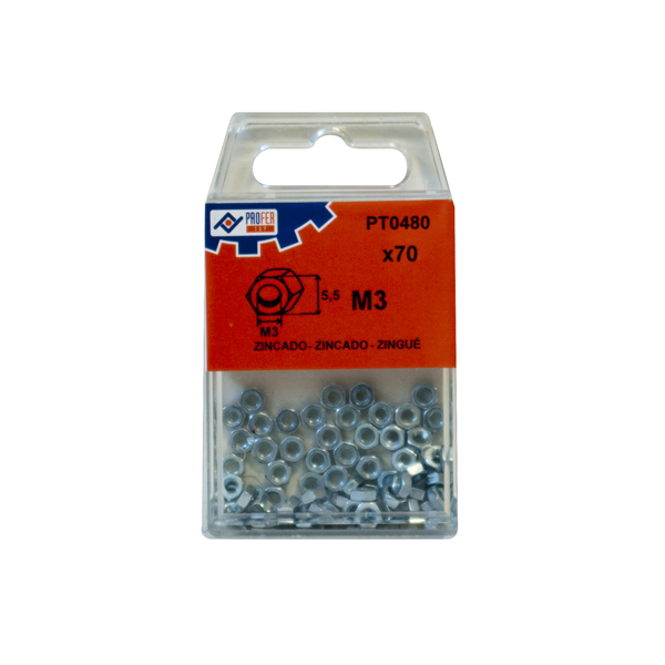 TUERCA EXAGONAL DIN934 ZN C/18 48512-PT0483 PROFER TOP M 6