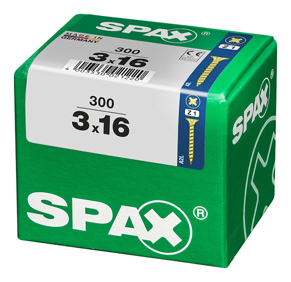 TORNILLO CP YELLOX PZ PQ.300 UD SPAX L 3X16 MM