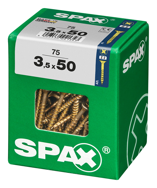 TORNILLO CP YELLOX PZ PQ.75 UD SPAX L 3,5X50 MM