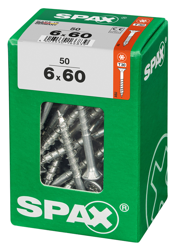 TIRAFONDO CP TORX WIROX PQ.50 UD SPAX T-STAR 6X60 MM