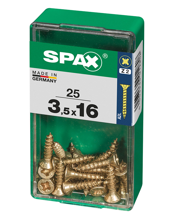 TORNILLO CP YELLOX PZ BL.25 UD SPAX S 3,5X16 MM