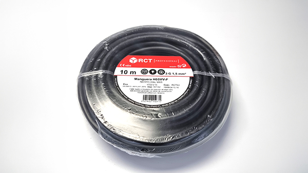 CABLE MANGUERA NEGRA H05VV-F CPR R100 4203001015 RCT 3X1