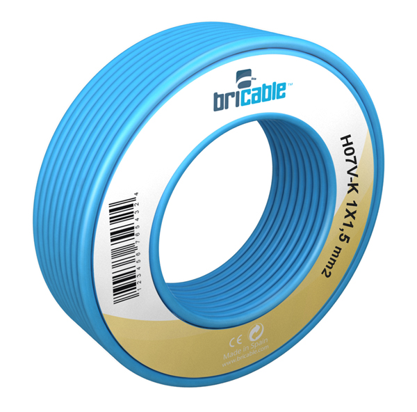 CABLE LINEA FLEXIBLE AZUL H07V-K R/10M CR20566 FAMATEL 1,5