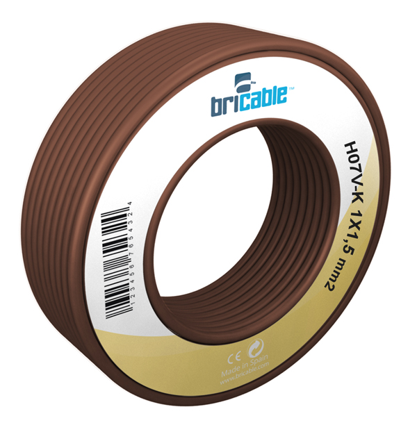 CABLE LINEA FLEXIBLE MARRON H07V-K R/10M CR20569 FAMATEL 2,5