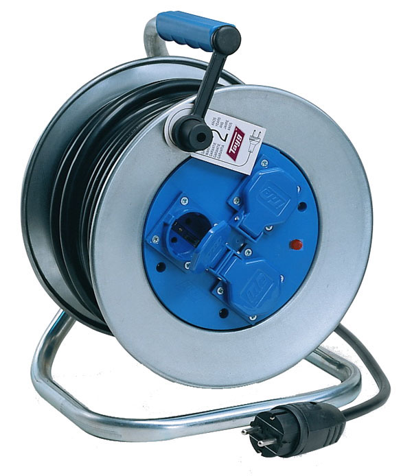 ENROLLACABLE 3T METALICO 3G2,5 250V-16A IP55 785511... TAYG 25 M