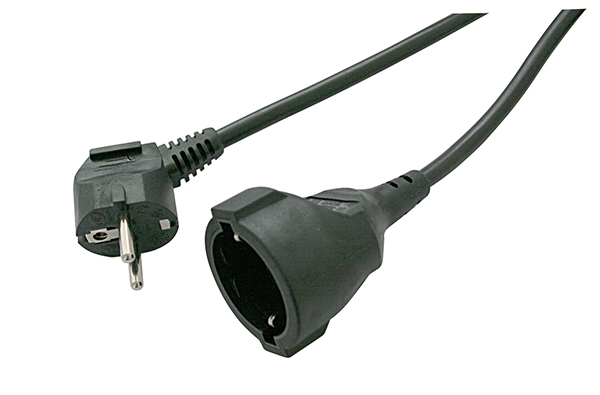 PROLONGADOR CABLE NEGRO 3G1.5 16A 36762/2/N DH 2 M