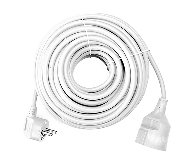 PROLONGADOR CABLE BLANCO 3G1.5 16A 9213 SILVER 3 M