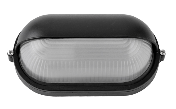 APLIQUE PARED OVAL NEGRO C/PLACA DELANTERA PG0803 PROFER GREEN 40W E27