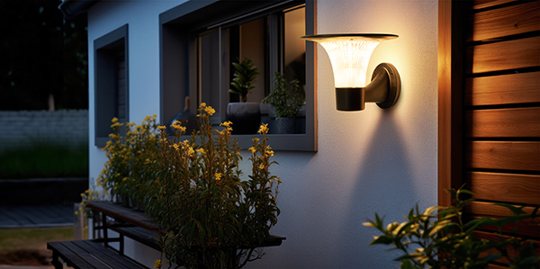 APLIQUE LED SOLAR PARED 2000Lm SENSOR PRESENCIA 401475G GARZA 2000LM